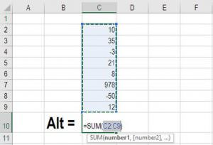 use in formula excel mac short cut