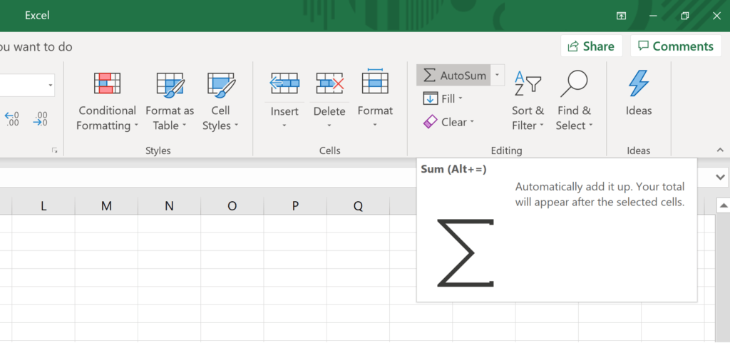 Basic Excel Formulas for Beginners - AutoSum