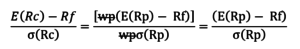 Complete Portfolio - Expected Return Formula