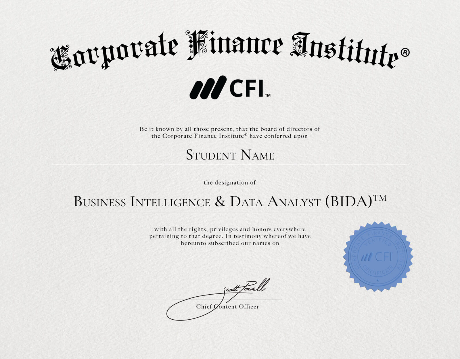 Compare Certifications | Corporate Finance Institute