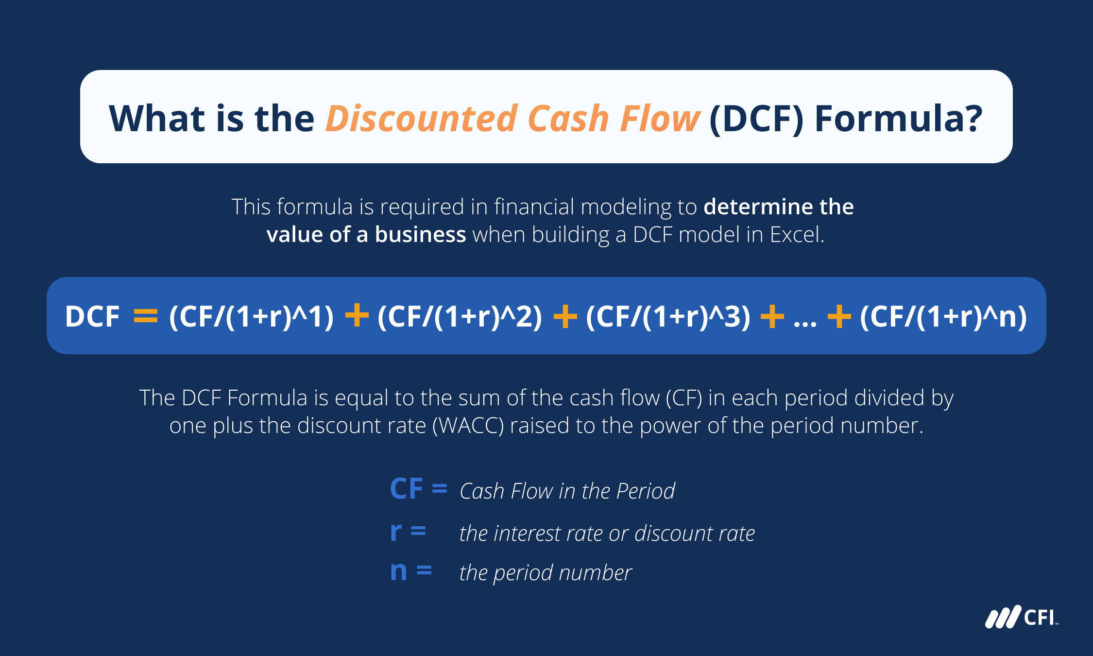 Discount Factor  DCF Formula + Calculator [Excel Template]