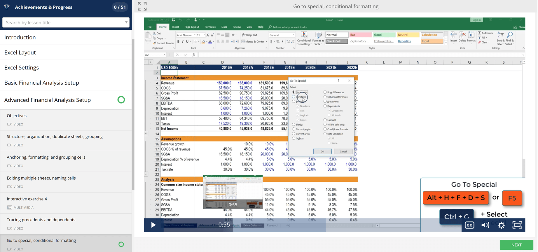 quick analysis tool in excel spread sheet