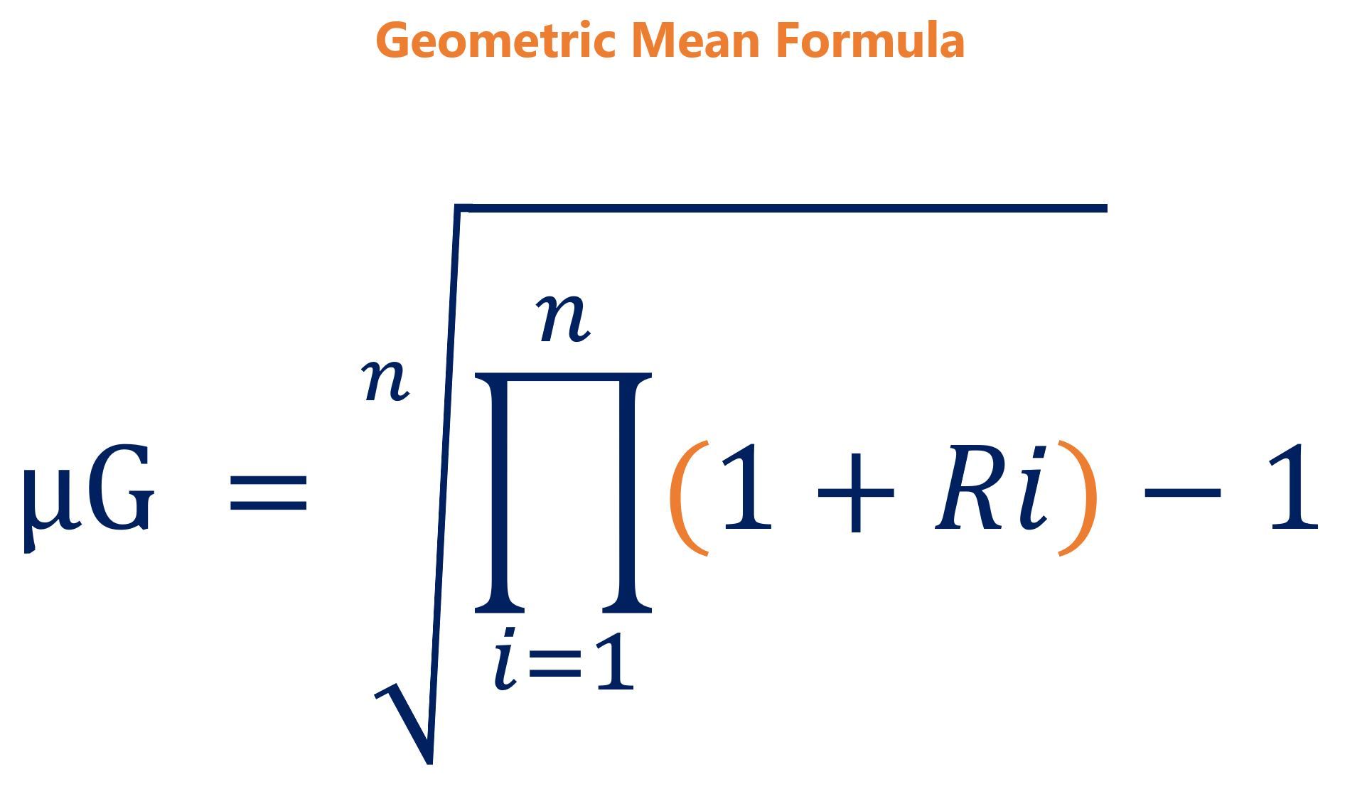 Geometric Mean Formula