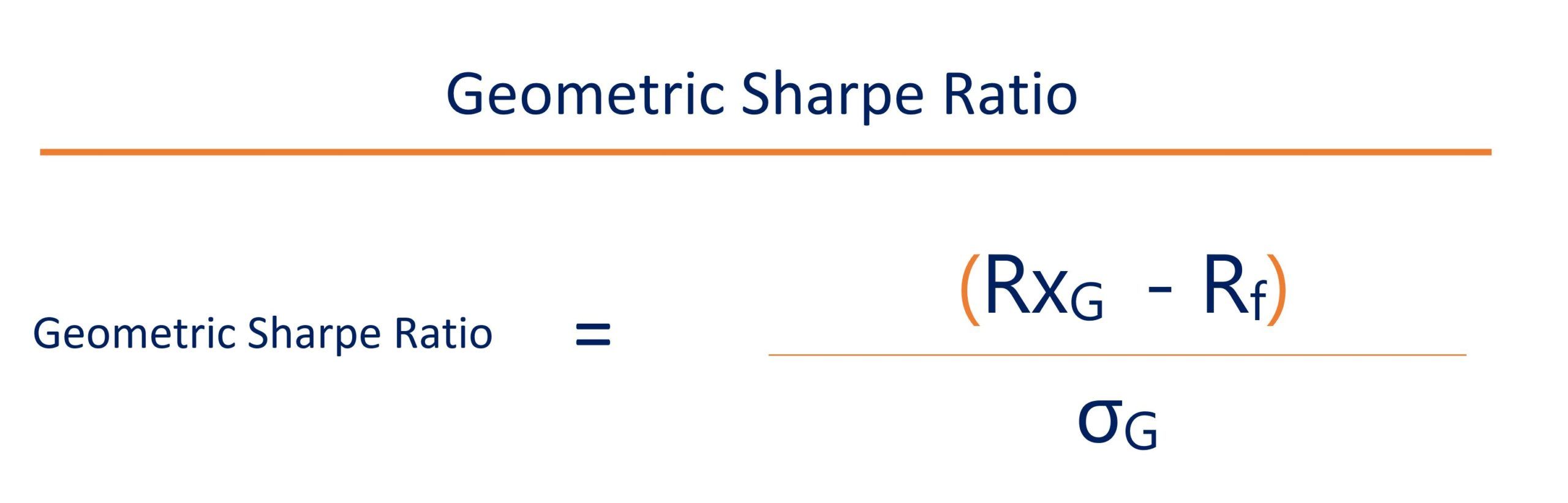 Geometric Sharpe Ratio Formula