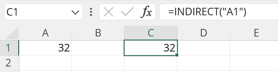 Excel INDIRECT Function Formula Example How to Use INDIRECT