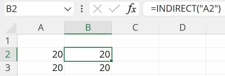 Indirect Cell Insert Excel INDIRECT Function - Formula, Example, How to Use INDIRECT
