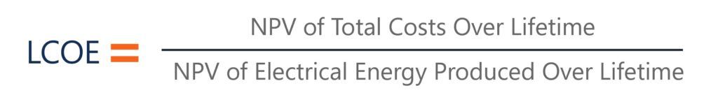 Levelized Cost of Electricity (LCOE) - Formula