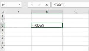 Excel TODAY function to insert today's date and more