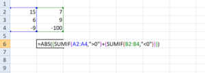 Absolute Function SUMIF 1