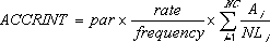 ACCRINT Function - Formula