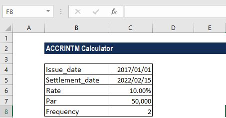 Accrintm Function Formula Examples How To Use Accrintm