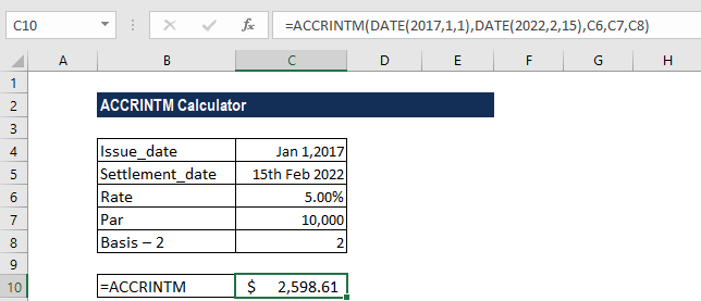 ACCRINTM Function - Example 2b