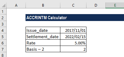 ACCRINTM Function - Example 3