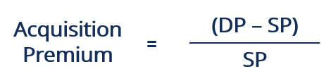 Acquisition Premium - Formula