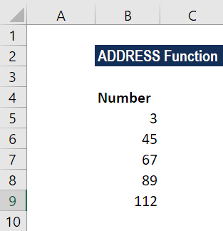 Cell Address Formula Examples Get a Cell s Address in Excel