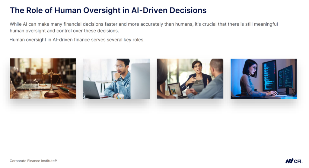 The Role of Human Oversight in AI-Drive Decisions 