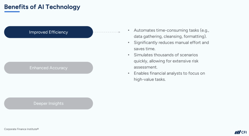 AI in Financial Modeling - Benefits of AI Technology