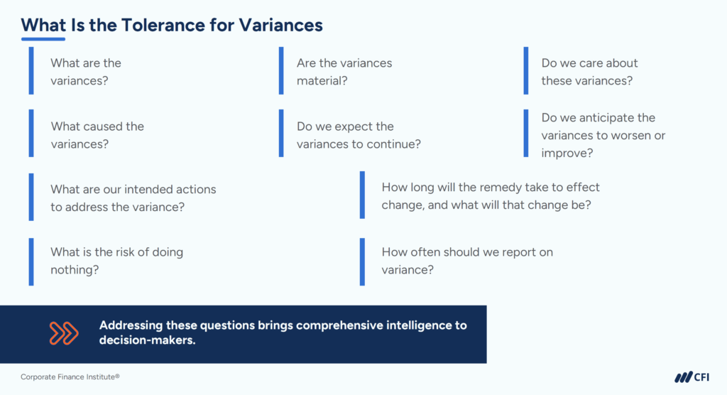 What is the Tolerance for Variances