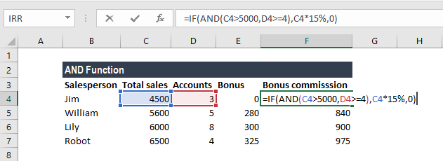 AND Function - Example 1