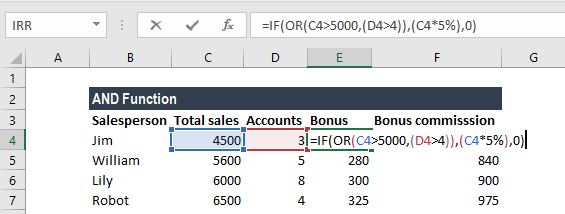 AND Function - Example 1a