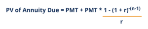 Annuity Due - Present Value Formula (2)