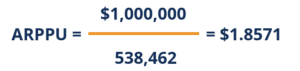 ARPPU - Sample Calculation