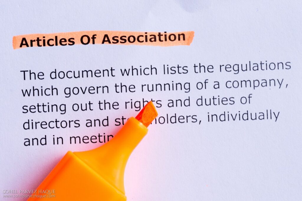 Articles of Association (AoA)