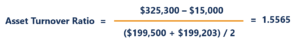 Asset Turnover Ratio Sample Calculation
