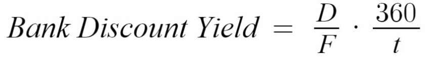 bank discount yield