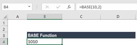 BASE Function - Example 1