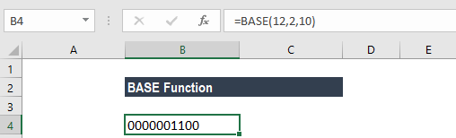 BASE Function - Notes