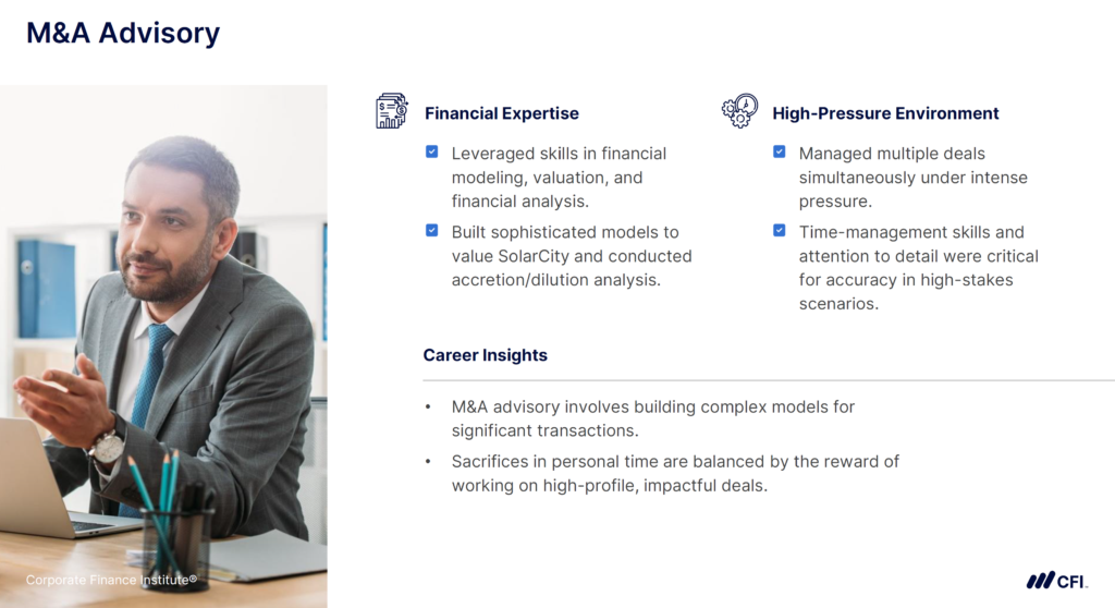 Breaking Into Finance - M&A Advisory