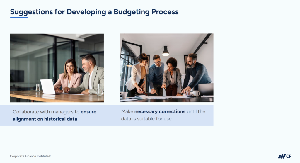 Budgeting Process - Suggestions for Developing a Budgeting Process