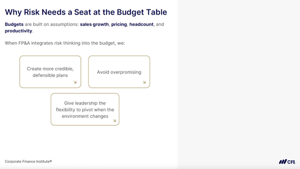 Build Risk Into Budgets