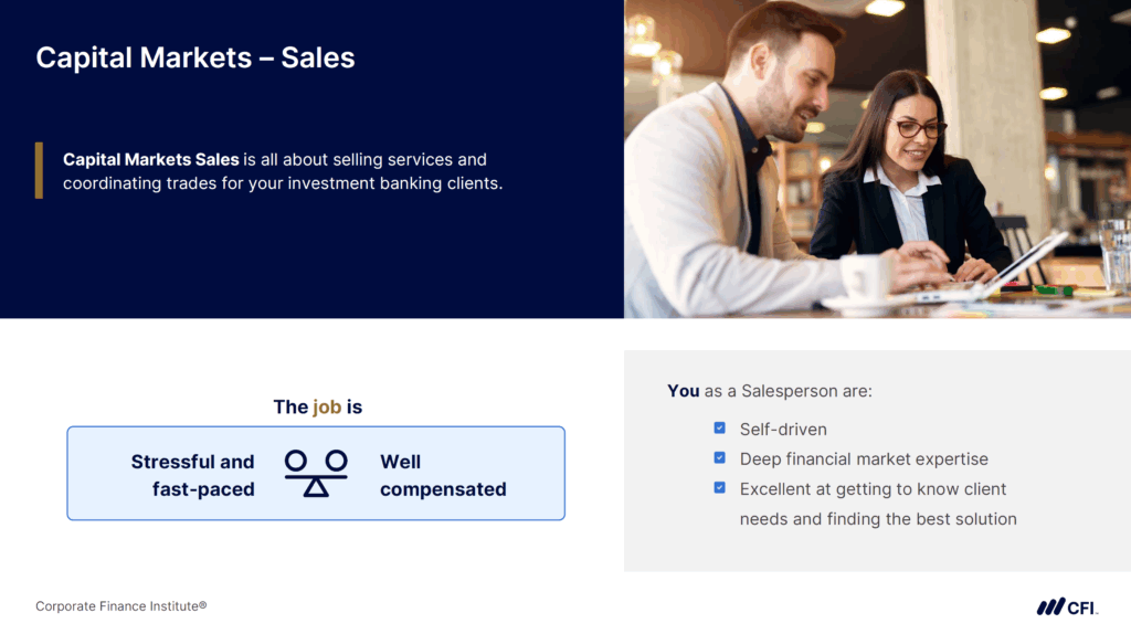 Capital Markets Career Profile - Sales