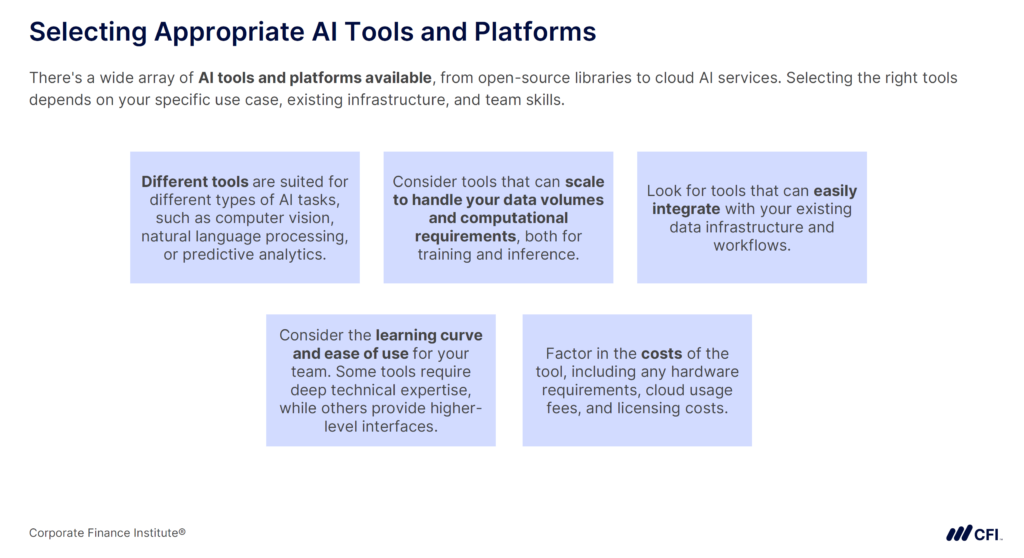 Selecting Appropriate AI Tools and Platforms