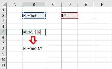 Concatenate formula Excel Example