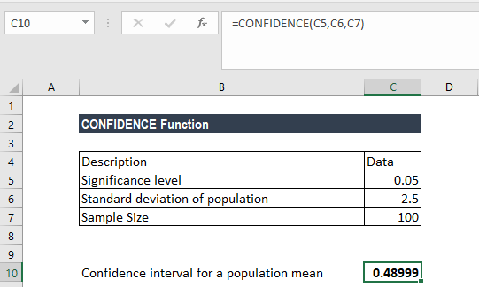 excel linear regression read output confidence interval