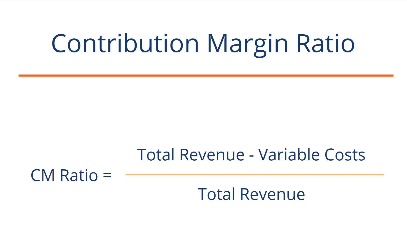 Contribution Margin Ratio Revenue After Variable Costs 6648