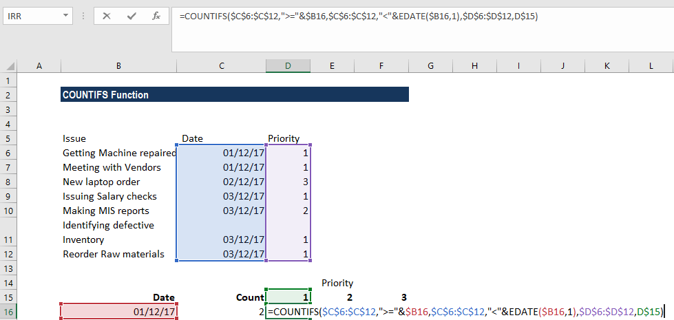 COUNTIFS Function - Formula, Example, Count Multiple Criteria