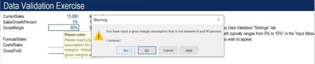 Data Validation - Example 6