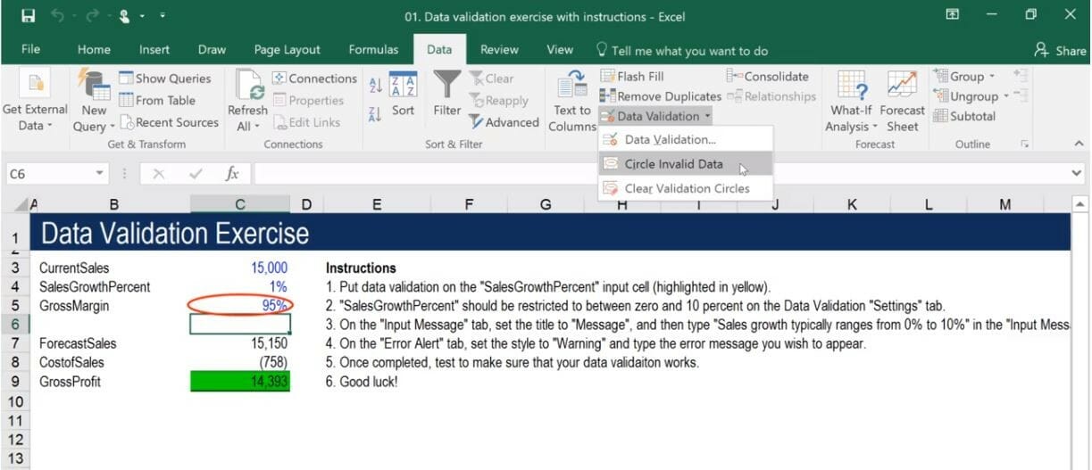Data Validation in Excel - Learn How to Validate Data in Excel