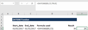 DAYS360 Function - Excel Formula, Examples, How To Use It