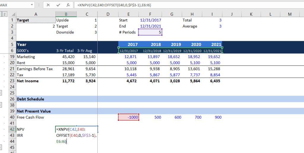 Debt Schedule With Pmt Ipmt If Formulas Guide And Examples