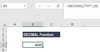 DECIMAL Function - Example 3a