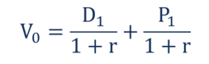 One-Period DDM - Formula