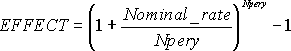 EFFECT Function - Formula