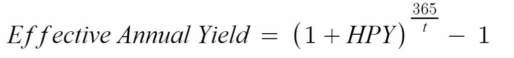 effective annual yield