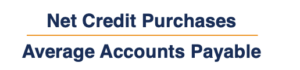 Accounts Payable Turnover Ratio