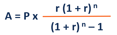 Reducing-Balance EMI - Formula
